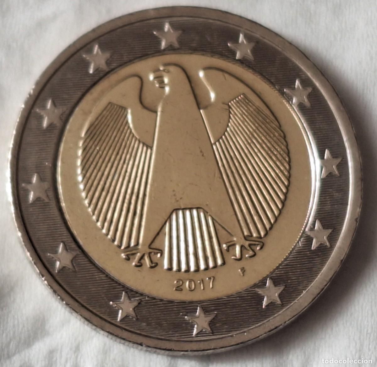 Monedas antiguas de Europa: ALEMANIA - MONEDA DE 2 EUROS DEL A&Ntilde;O 2017 CECA &rdquo; F &rdquo; - BIEN CONSERVADA