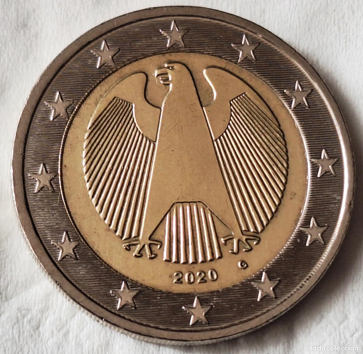Monedas antiguas de Europa: ALEMANIA - MONEDA DE 2 EUROS DEL A&Ntilde;O 2020 CECA &rdquo; G &rdquo; - BIEN CONSERVADA