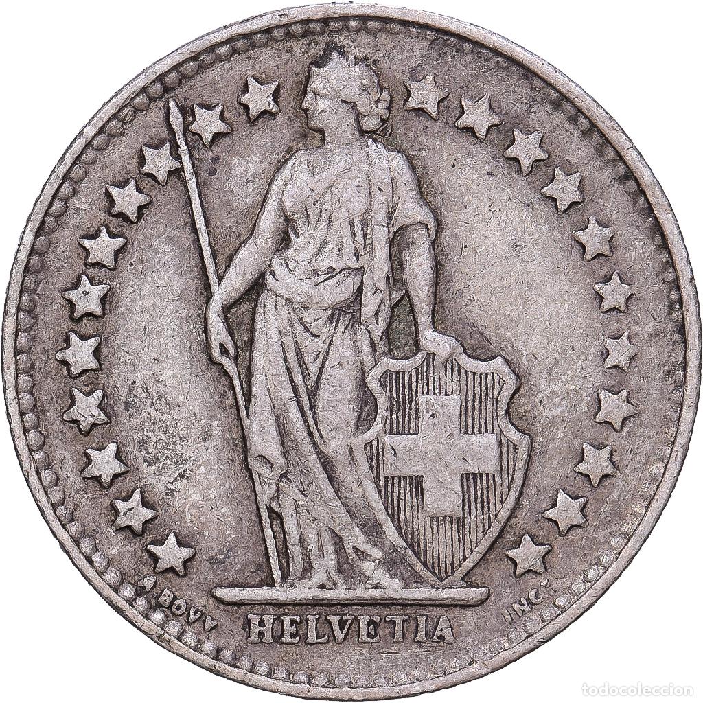 Monedas antiguas de Europa: [#1167983] Suiza, 1/2 Franc, 1929, Bern, Plata, MBC, KM:23