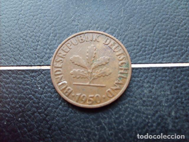 Monedas antiguas de Europa: ALEMANIA ( REP. FEDERAL ) 2 PFENNIG 1950 G