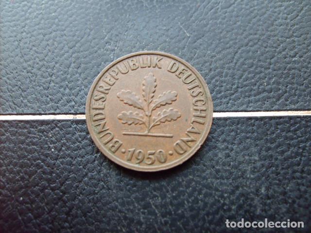 Monedas antiguas de Europa: ALEMANIA ( REP. FEDERAL ) 2 PFENNIG 1950 J