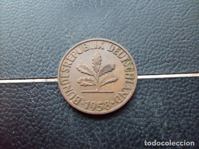 Monedas antiguas de Europa: ALEMANIA ( REP. FEDERAL ) 2 PFENNIG 1958 D
