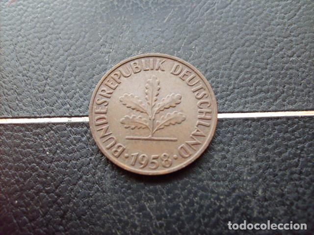Monedas antiguas de Europa: ALEMANIA ( REP. FEDERAL ) 2 PFENNIG 1958 F