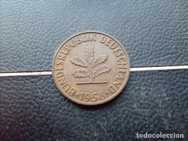 Monedas antiguas de Europa: ALEMANIA ( REP. FEDERAL ) 2 PFENNIG 1958 J