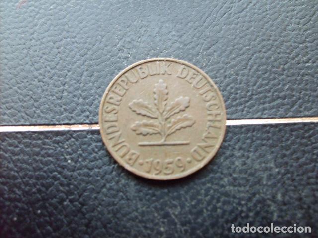 Monedas antiguas de Europa: ALEMANIA ( REP. FEDERAL ) 2 PFENNIG 1959 D