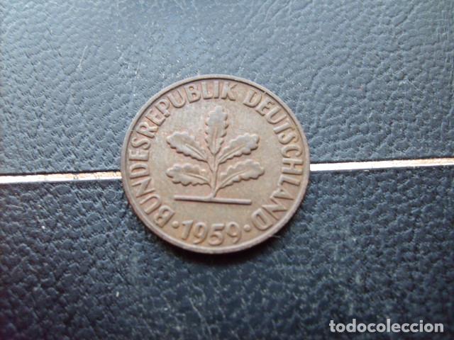 Monedas antiguas de Europa: ALEMANIA ( REP. FEDERAL ) 2 PFENNIG 1959 F