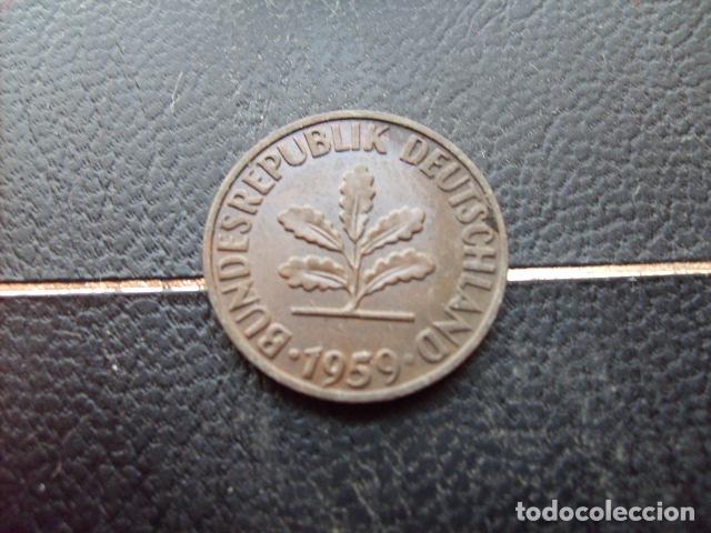Monedas antiguas de Europa: ALEMANIA ( REP. FEDERAL ) 2 PFENNIG 1959 J