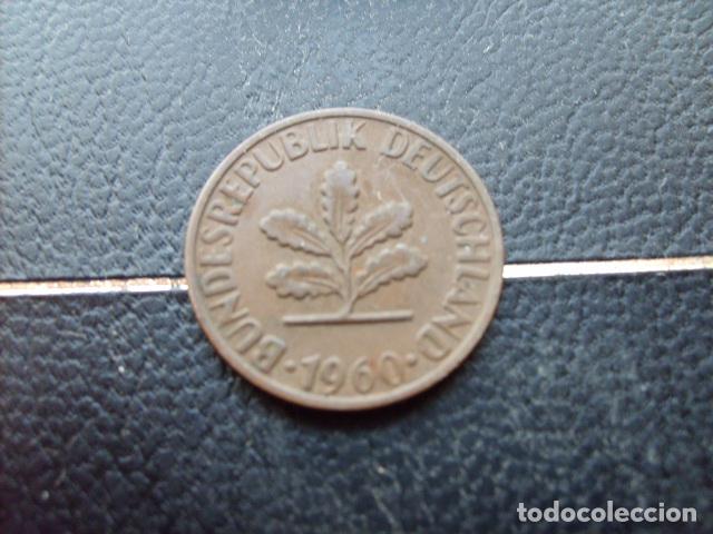 Monedas antiguas de Europa: ALEMANIA ( REP. FEDERAL ) 2 PFENNIG 1960 F
