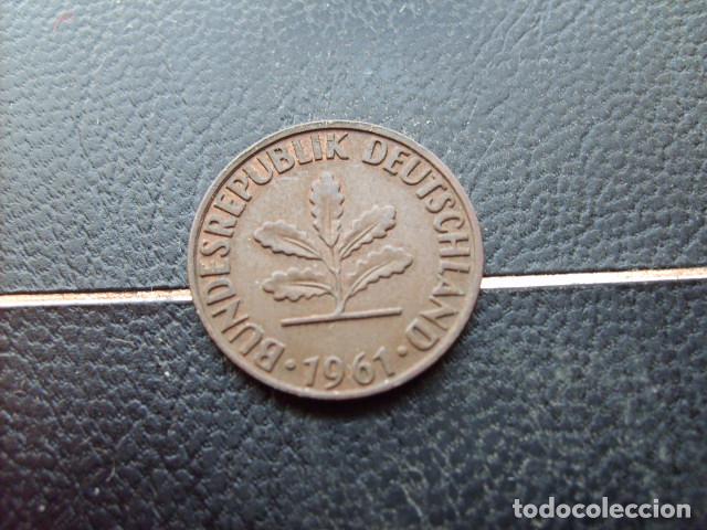 Monedas antiguas de Europa: ALEMANIA ( REP. FEDERAL ) 2 PFENNIG 1961 J