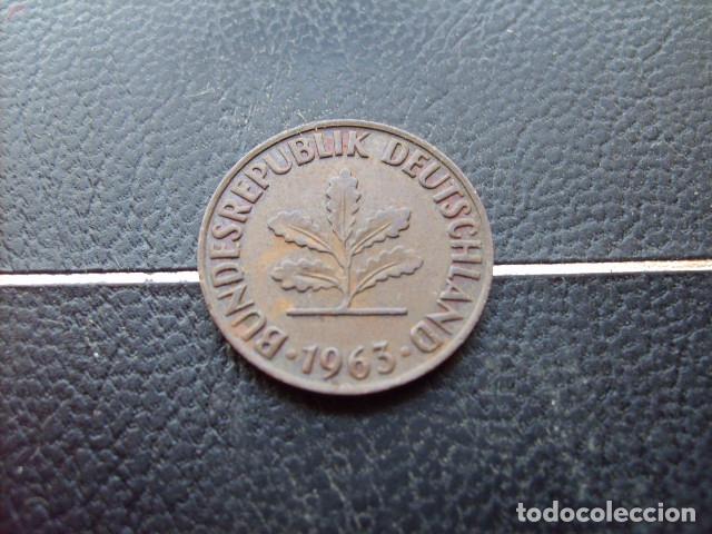 Monedas antiguas de Europa: ALEMANIA ( REP. FEDERAL ) 2 PFENNIG 1963 D