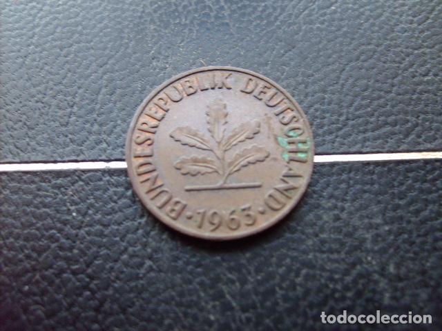 Monedas antiguas de Europa: ALEMANIA ( REP. FEDERAL ) 2 PFENNIG 1963 F