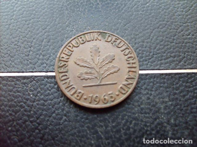 Monedas antiguas de Europa: ALEMANIA ( REP. FEDERAL ) 2 PFENNIG 1963 J