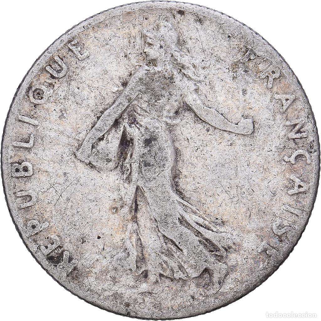 Monedas antiguas de Europa: [#1167995] Francia, 50 Centimes, Semeuse, 1911, Paris, Plata, BC+, Gadoury:420, KM:854