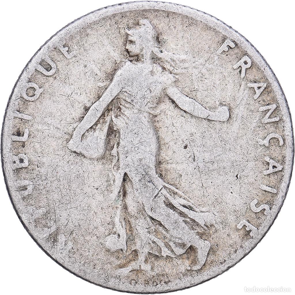 Monedas antiguas de Europa: [#1167994] Francia, 50 Centimes, Semeuse, 1911, Paris, Plata, BC+, Gadoury:420, KM:854