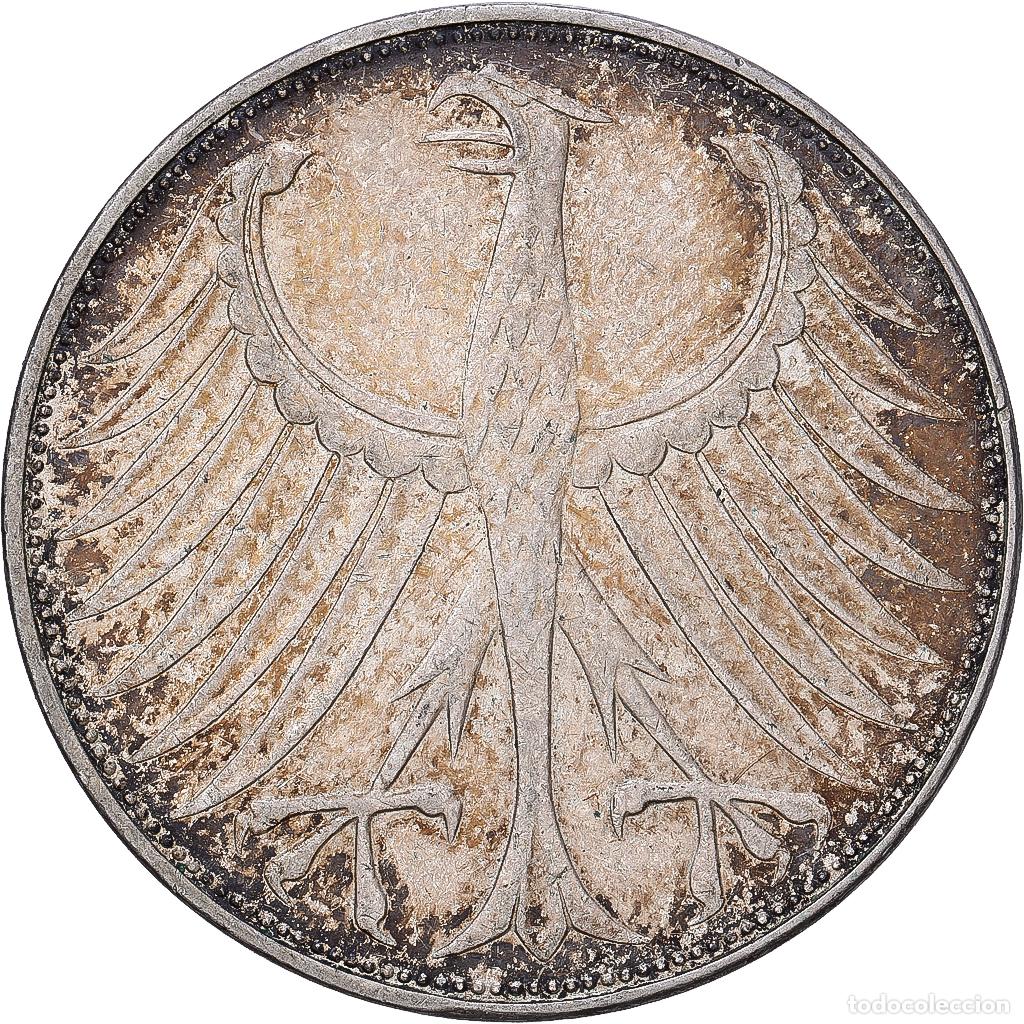Monedas antiguas de Europa: [#1167998] ALEMANIA - REP&Uacute;BLICA FEDERAL, 5 Mark, 1971, Karlsruhe, Plata, MBC, KM:112.1