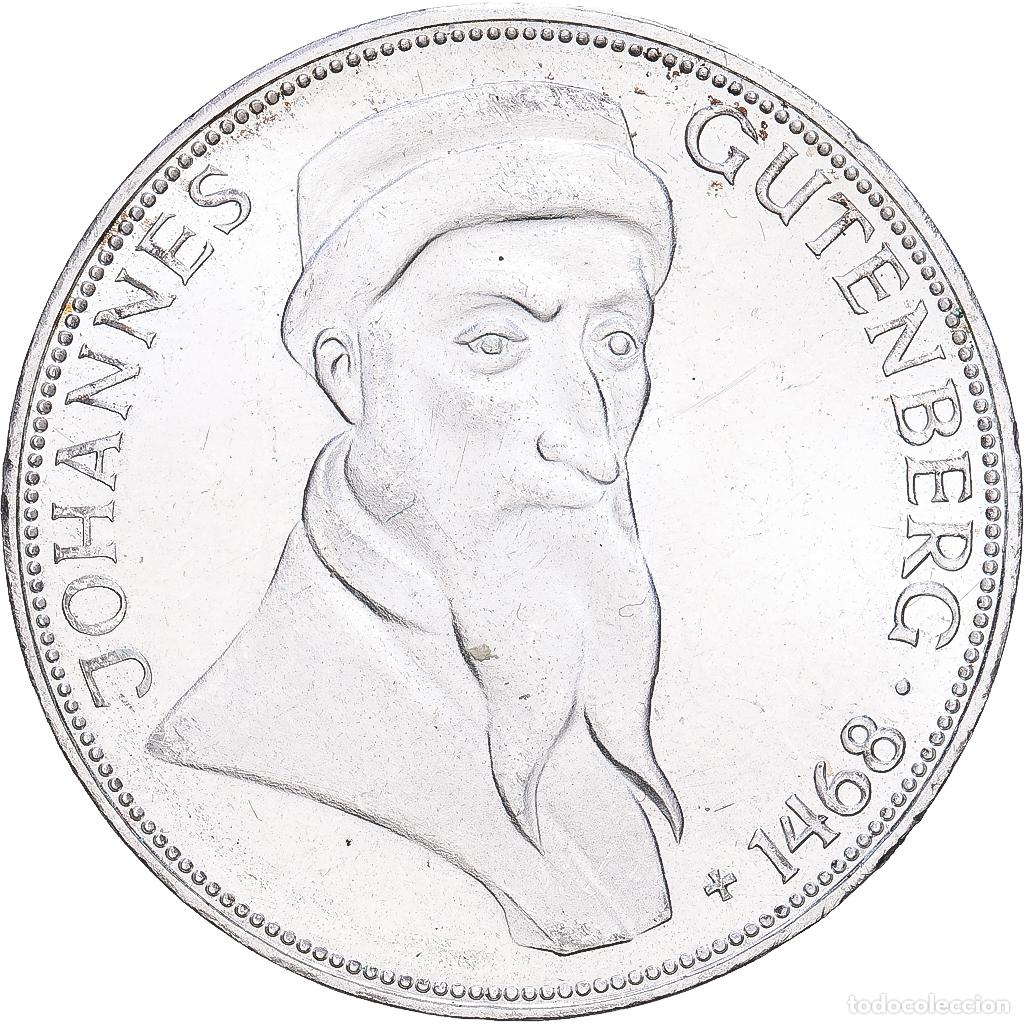 Monedas antiguas de Europa: [#1168000] Moneda, ALEMANIA - REP&Uacute;BLICA FEDERAL, 5 Mark, 1968, Karlsruhe, Germany, EBC
