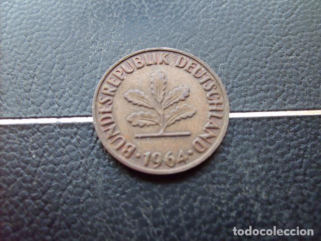 Monedas antiguas de Europa: ALEMANIA ( REP. FEDERAL ) 2 PFENNIG 1964 J