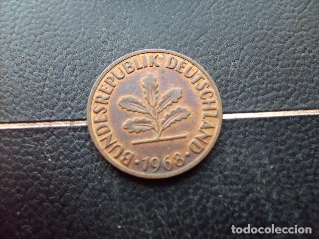 Monedas antiguas de Europa: ALEMANIA ( REP. FEDERAL ) 2 PFENNIG 1968 D NO MAGNETICA