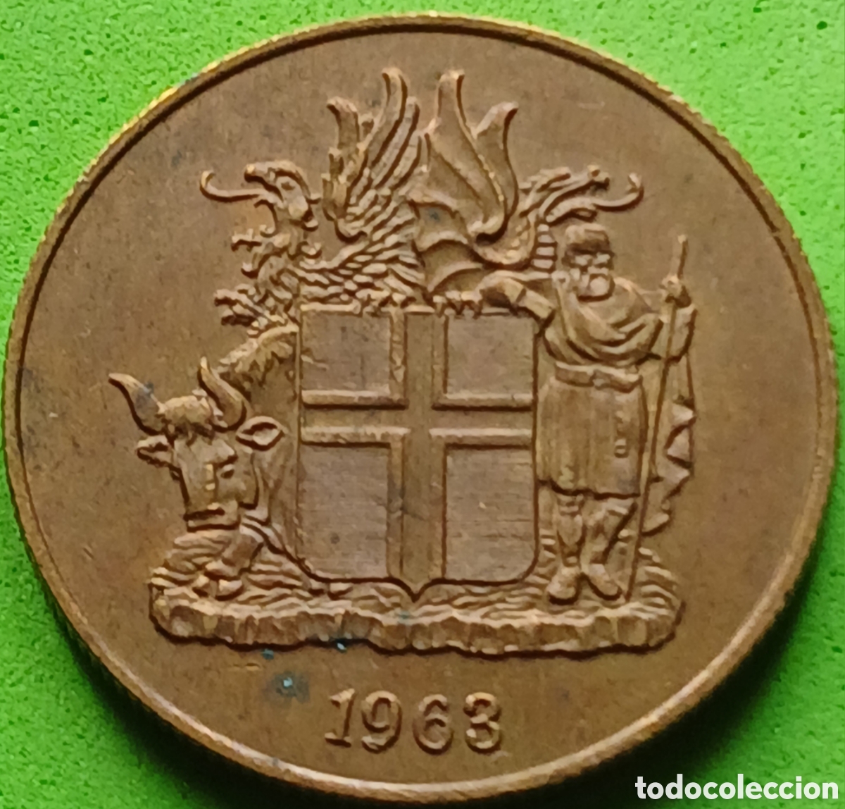 Monedas antiguas de Europa: Islandia 2 coronas 1963 km#13a.1