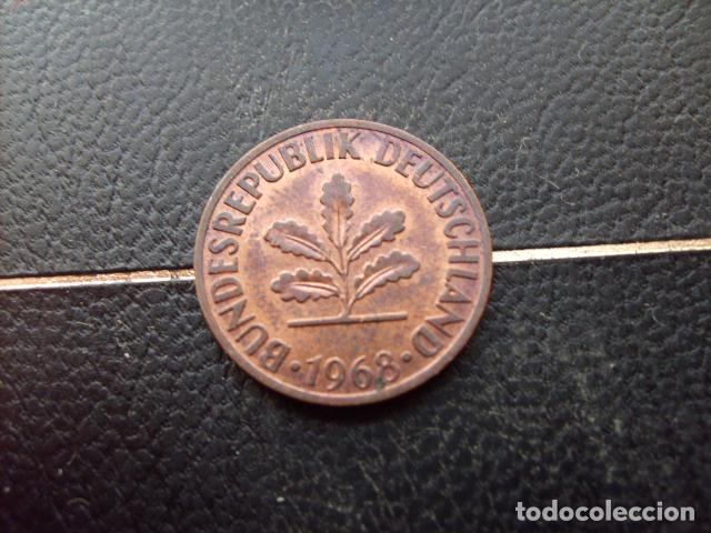 Monedas antiguas de Europa: ALEMANIA ( REP. FEDERAL ) 2 PFENNIG 1968 D MAGNETICA