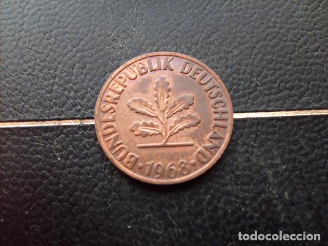 Monedas antiguas de Europa: ALEMANIA ( REP. FEDERAL ) 2 PFENNIG 1968 F MAGNETICA