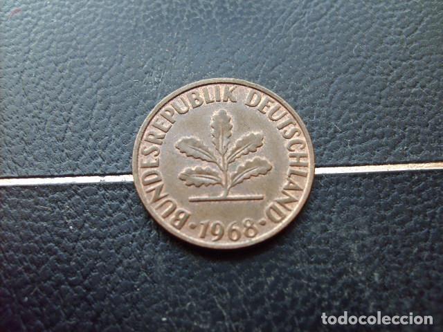 Monedas antiguas de Europa: ALEMANIA ( REP. FEDERAL ) 2 PFENNIG 1968 G NO MAGNETICA