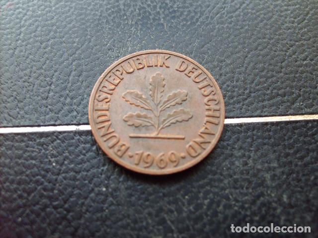 Monedas antiguas de Europa: ALEMANIA ( REP. FEDERAL ) 2 PFENNIG 1969 D