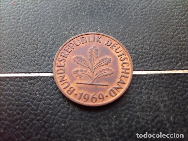 Monedas antiguas de Europa: ALEMANIA ( REP. FEDERAL ) 2 PFENNIG 1969 F
