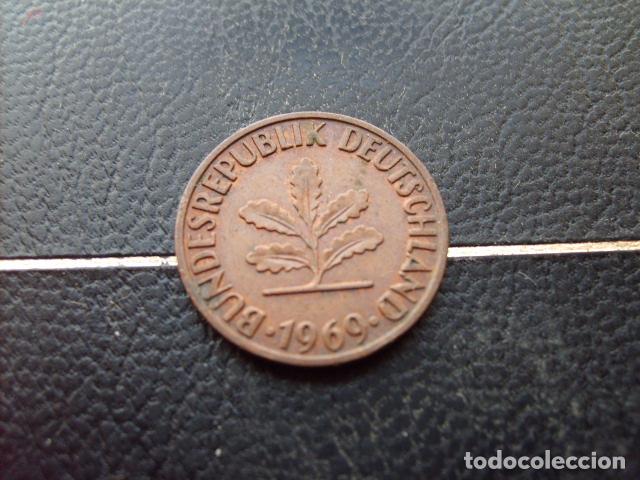 Monedas antiguas de Europa: ALEMANIA ( REP. FEDERAL ) 2 PFENNIG 1969 J
