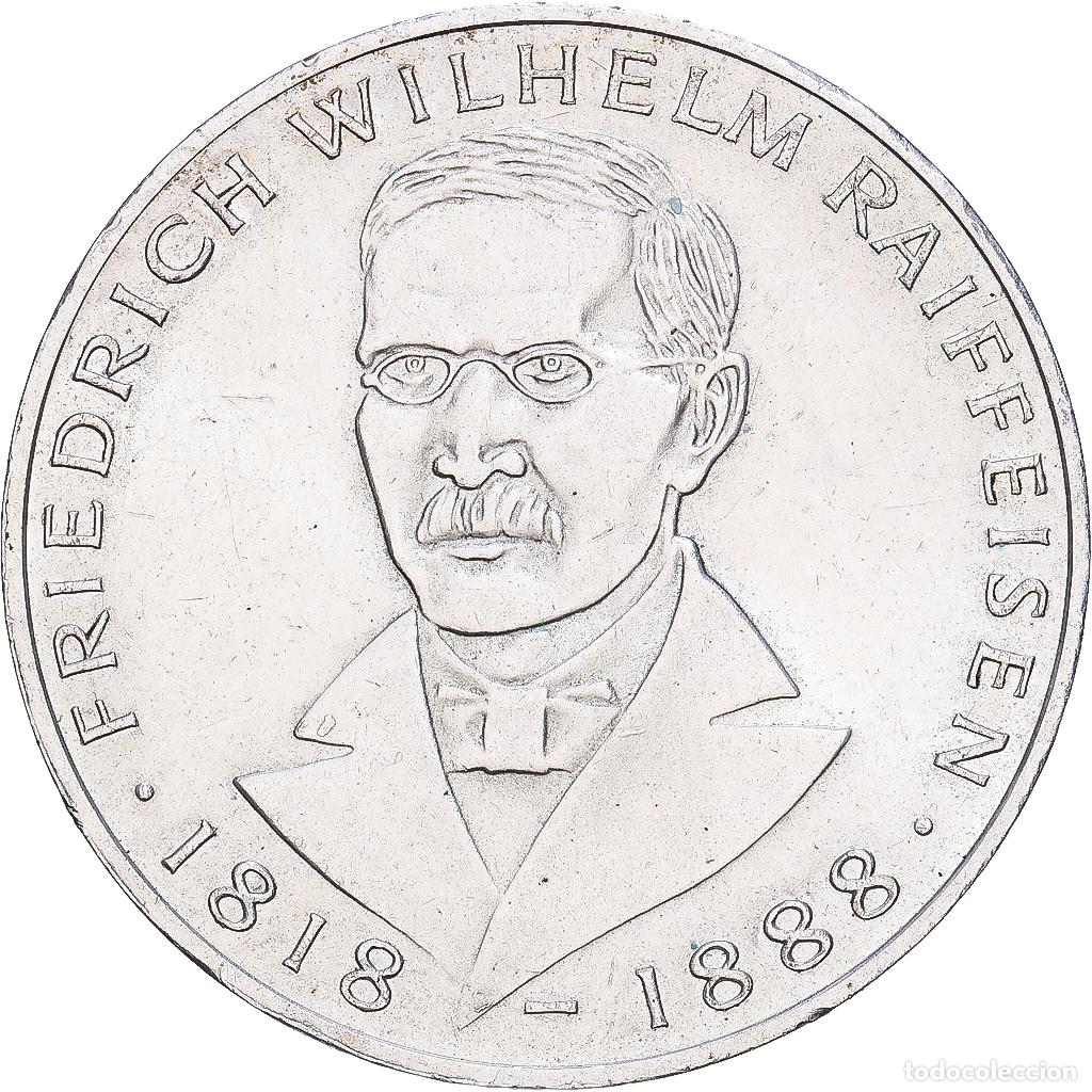 Monedas antiguas de Europa: [#1168001] ALEMANIA - REP&Uacute;BLICA FEDERAL, 5 Mark, 1968, Hamburg, Plata, MBC+, KM:121