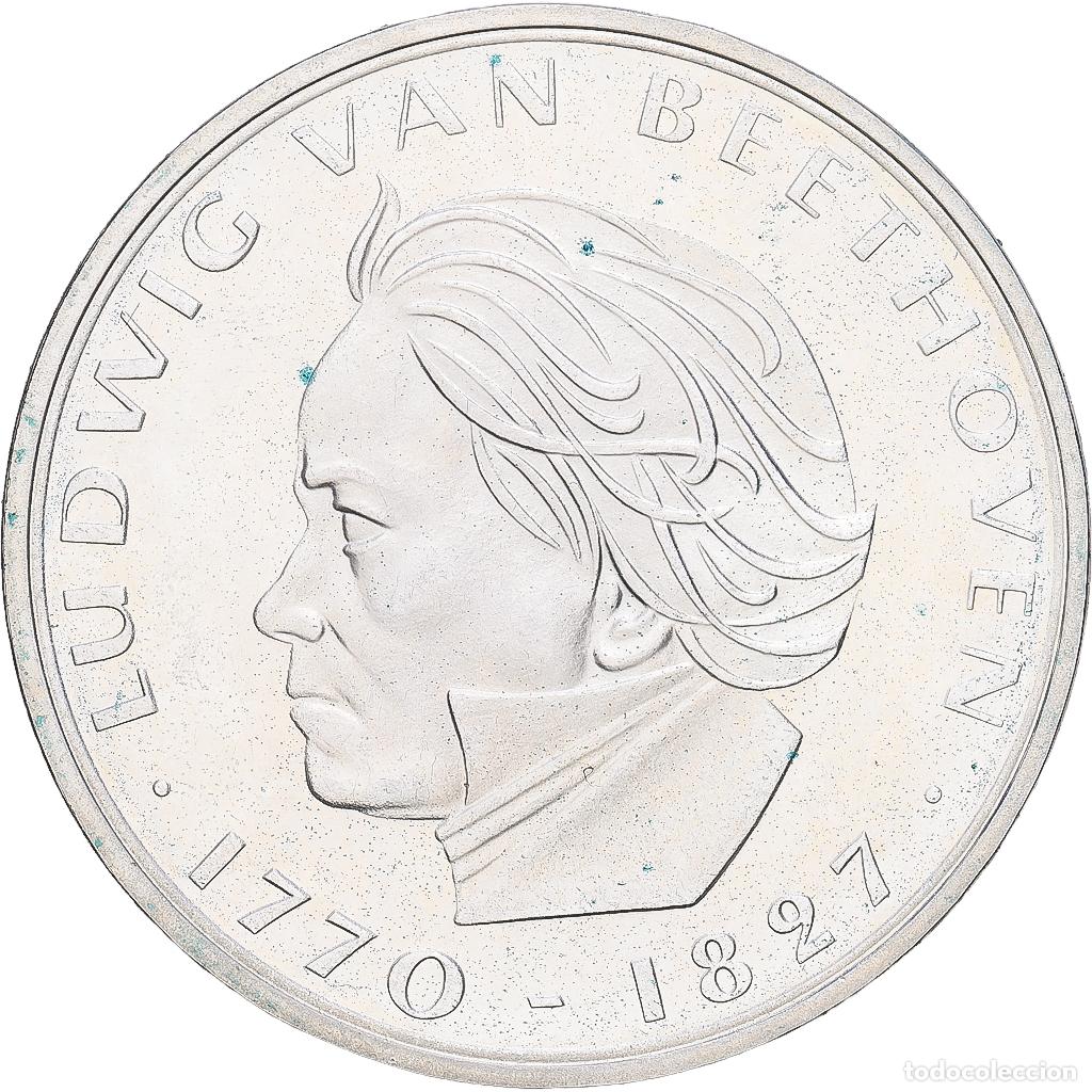 Monedas antiguas de Europa: [#1168007] ALEMANIA - REP&Uacute;BLICA FEDERAL, 5 Mark, 1970, Stuttgart, Plata, EBC+, KM:127