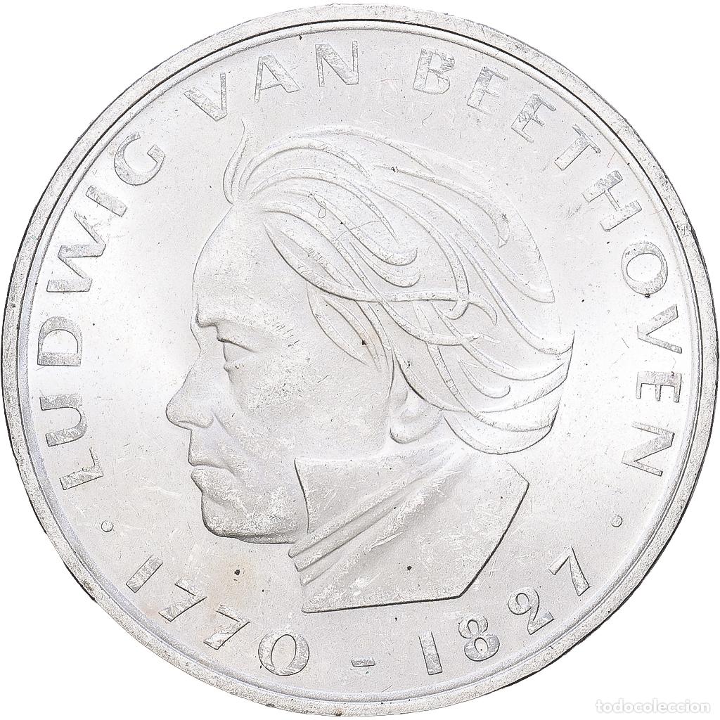 Monedas antiguas de Europa: [#1168006] ALEMANIA - REP&Uacute;BLICA FEDERAL, 5 Mark, 1970, Stuttgart, Plata, EBC, KM:127