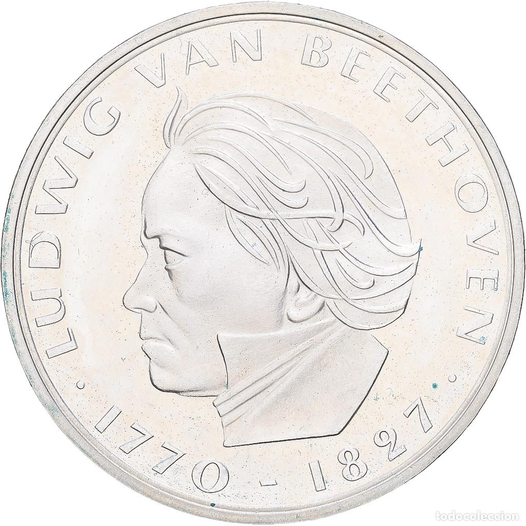 Monedas antiguas de Europa: [#1168008] ALEMANIA - REP&Uacute;BLICA FEDERAL, 5 Mark, 1970, Stuttgart, Plata, EBC+, KM:127