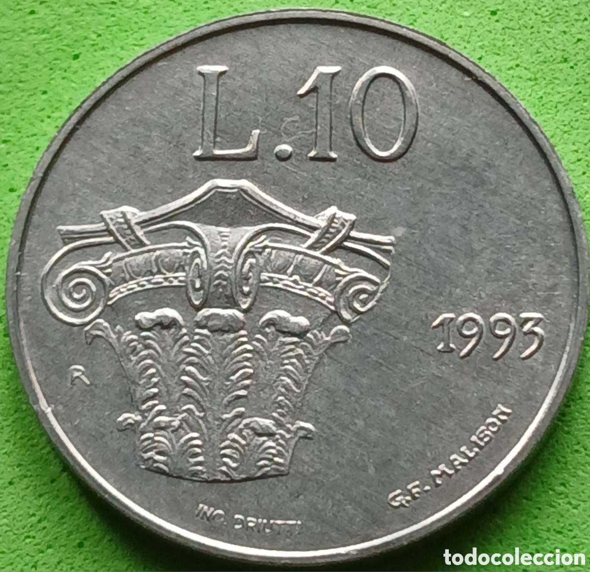 Monedas antiguas de Europa: San Marino 10 liras 1993 km#296