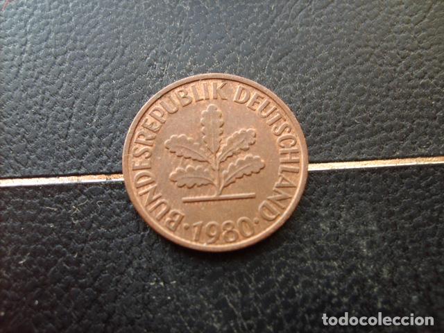 Monedas antiguas de Europa: ALEMANIA ( REP. FEDERAL ) 2 PFENNIG 1980 D