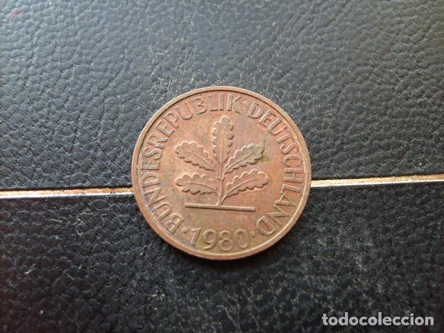 Monedas antiguas de Europa: ALEMANIA ( REP. FEDERAL ) 2 PFENNIG 1980 J