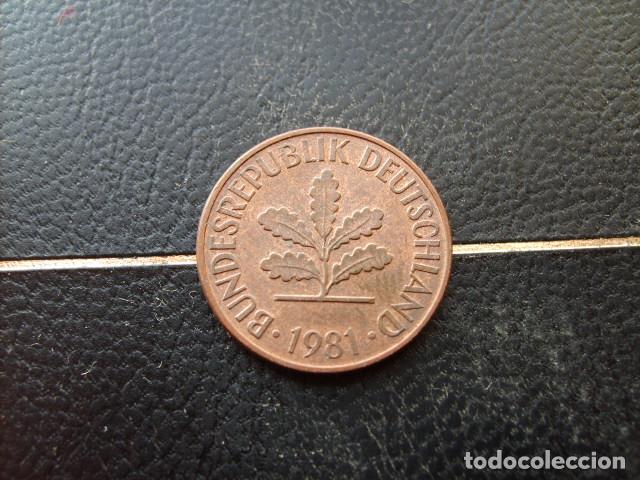 Monedas antiguas de Europa: ALEMANIA ( REP. FEDERAL ) 2 PFENNIG 1981 F
