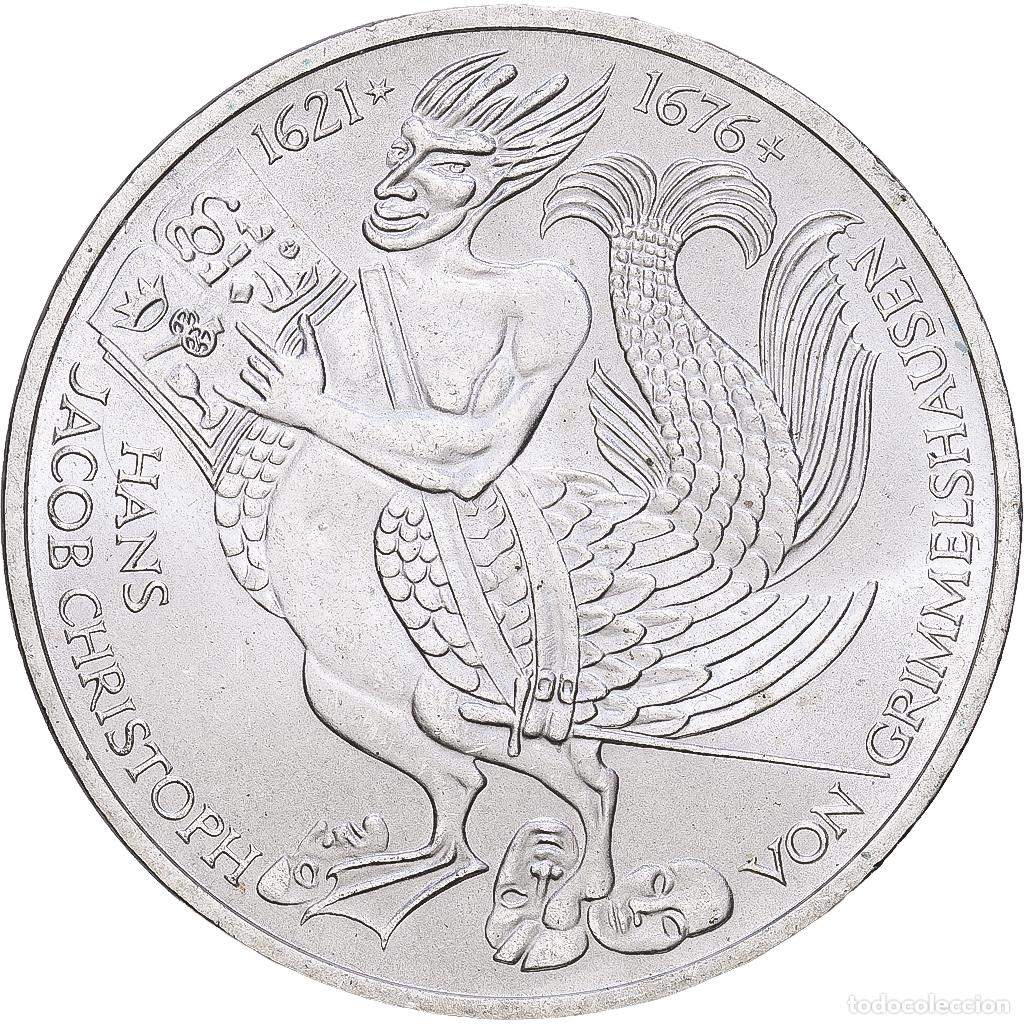 Monedas antiguas de Europa: [#1168030] ALEMANIA - REP&Uacute;BLICA FEDERAL, 5 Mark, 1976, Munich, Plata, EBC, KM:144