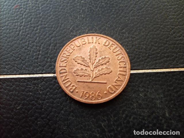 Monedas antiguas de Europa: ALEMANIA ( REP. FEDERAL ) 2 PFENNIG 1986 F