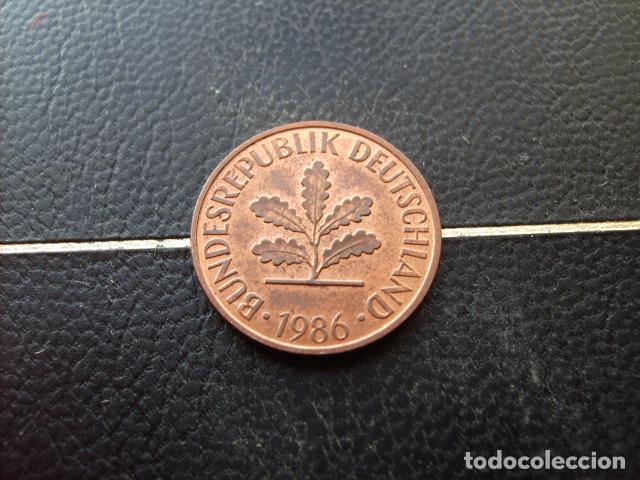Monedas antiguas de Europa: ALEMANIA ( REP. FEDERAL ) 2 PFENNIG 1986 G