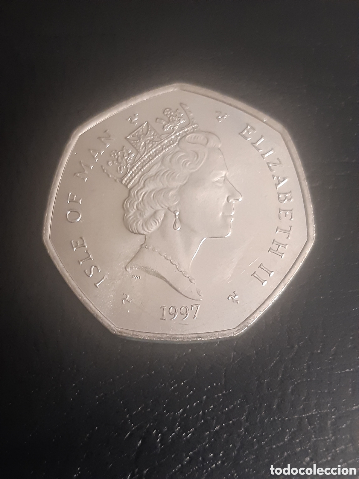 Monedas antiguas de Europa: Moneda Isla de Man 50p 1997
