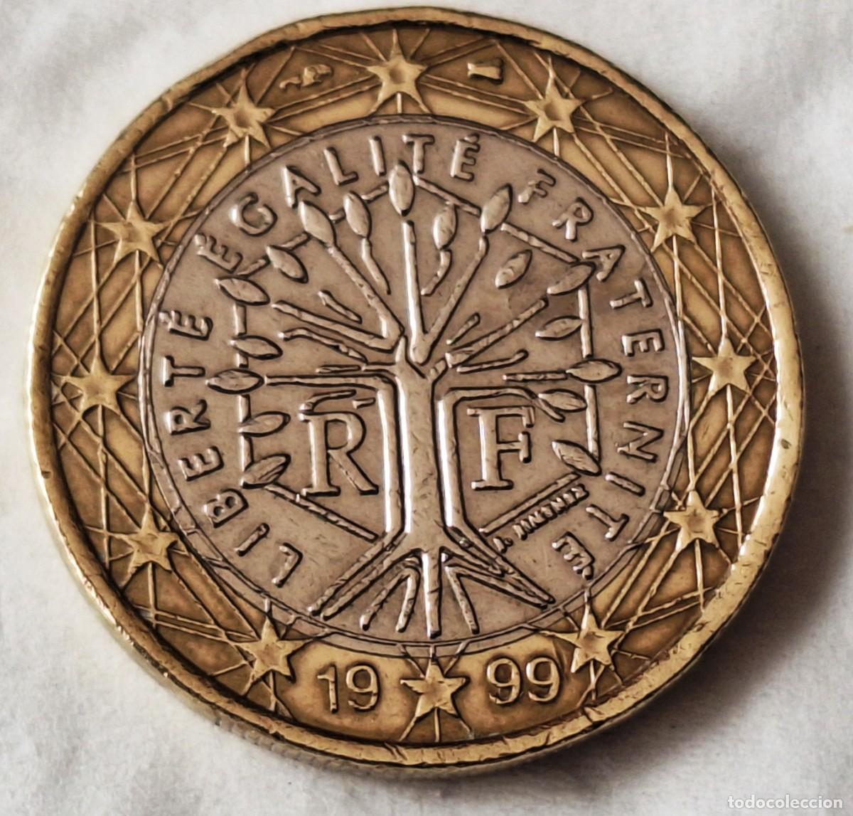 Monedas antiguas de Europa: FRANCIA - MONEDA DE 1 EUROS DEL A&Ntilde;O 1999 - BIEN CONSERVADA