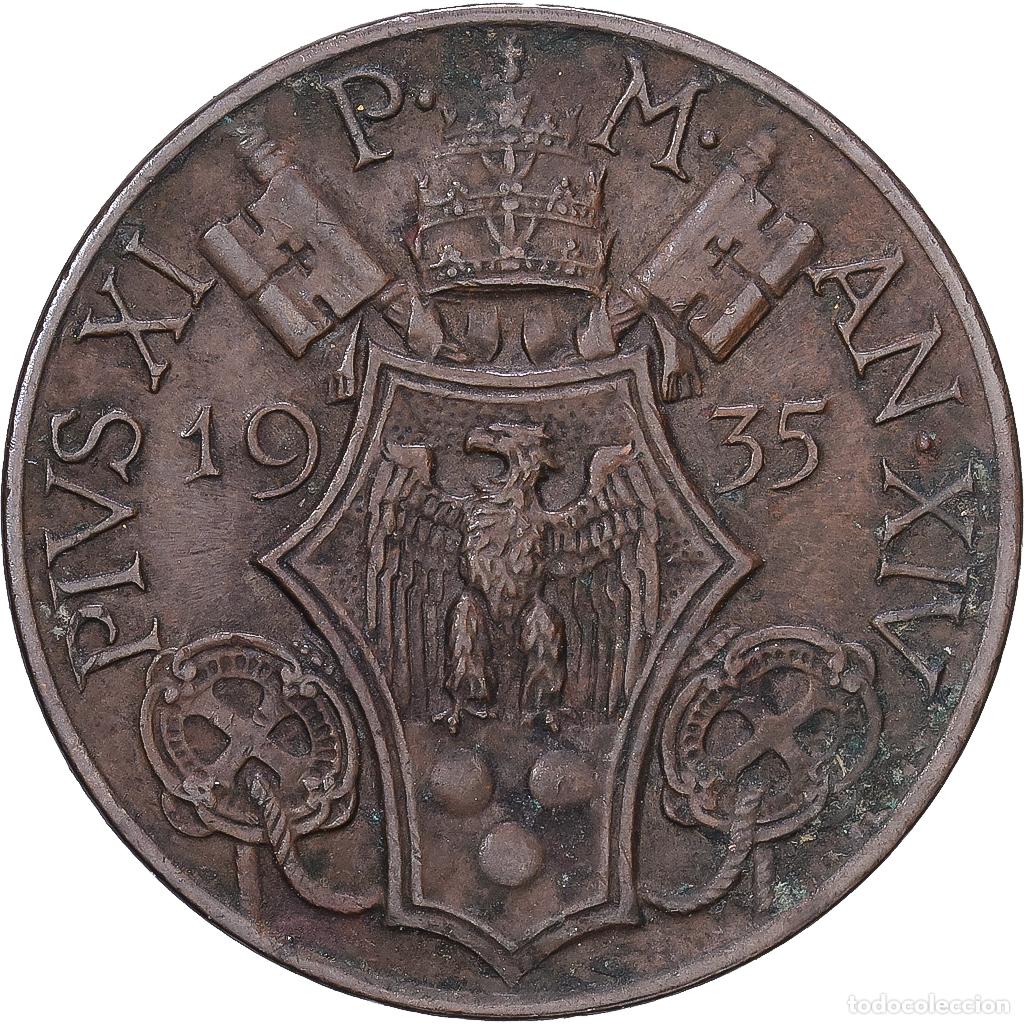 Monedas antiguas de Europa: [#1168210] Moneda, CIUDAD DEL VATICANO, Pius XI, 10 Centesimi, 1935, MBC+, Bronce, KM:2