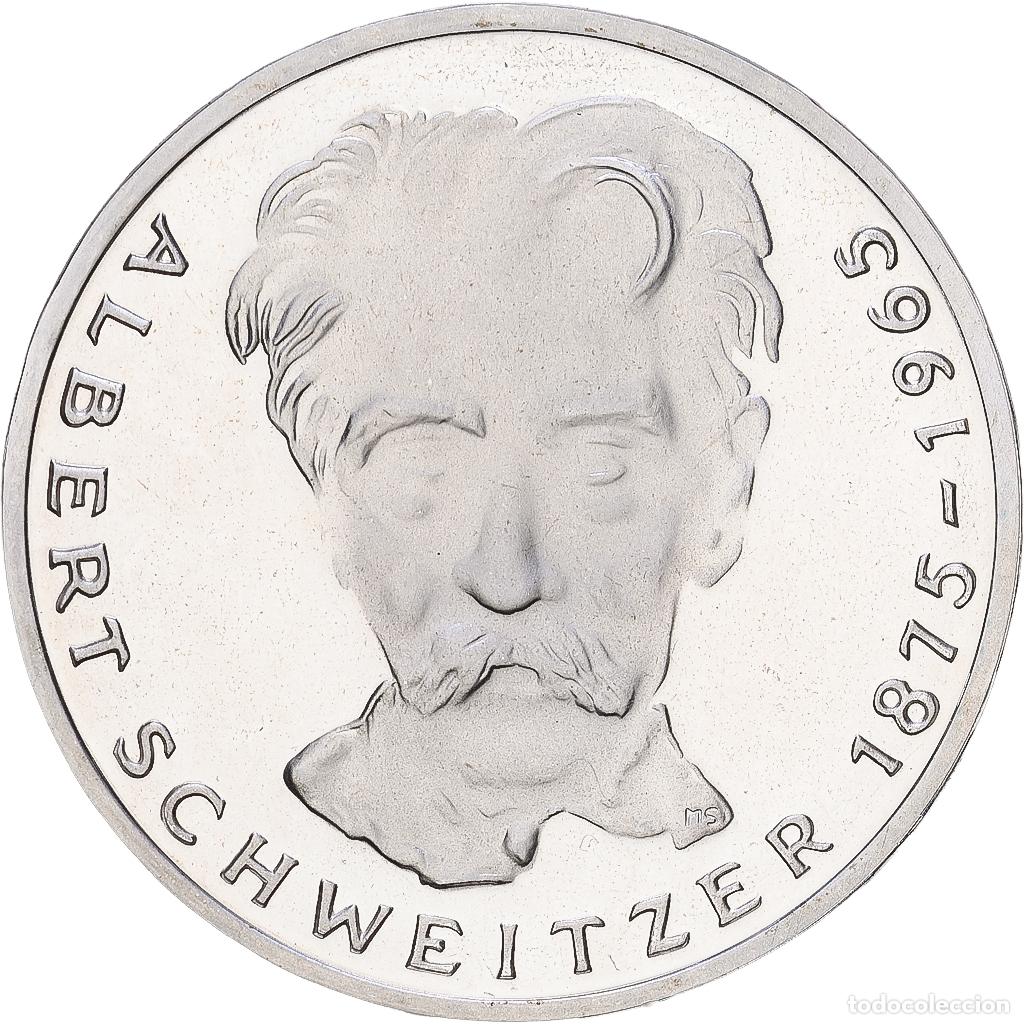Monedas antiguas de Europa: [#1168044] ALEMANIA - REP&Uacute;BLICA FEDERAL, 5 Mark, 1975, Karlsruhe, Prueba, Plata, SC+