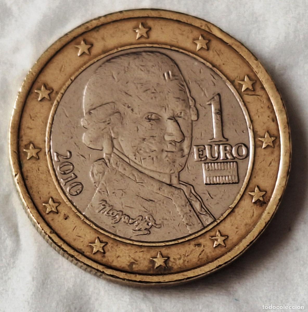 Monedas antiguas de Europa: AUSTRIA - MONEDA DE 1 EURO DEL A&Ntilde;O 2010 - BIEN CONSERVADA