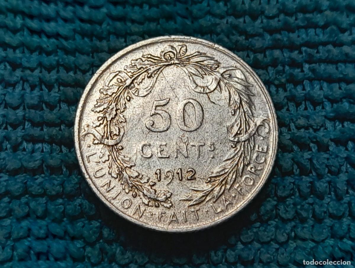 Monedas antiguas de Europa: Belgica, 50 Centimes 1912