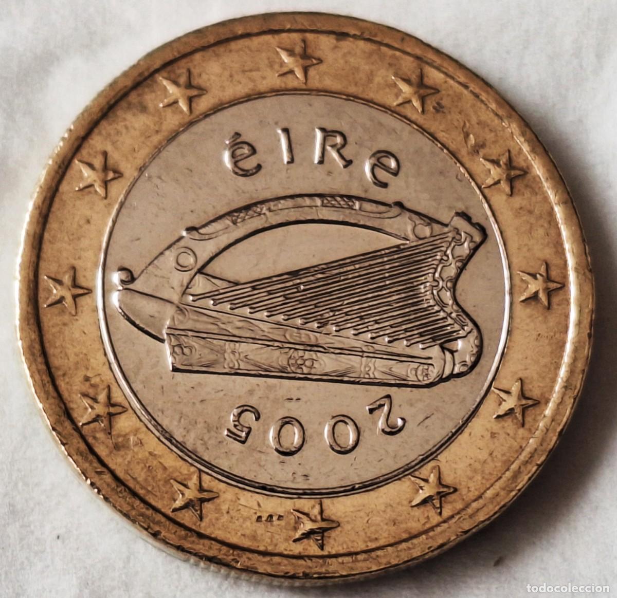 Monedas antiguas de Europa: IRLANDA - MONEDA DE 1 EURO DEL A&Ntilde;O 2005 - BIEN CONSERVADA