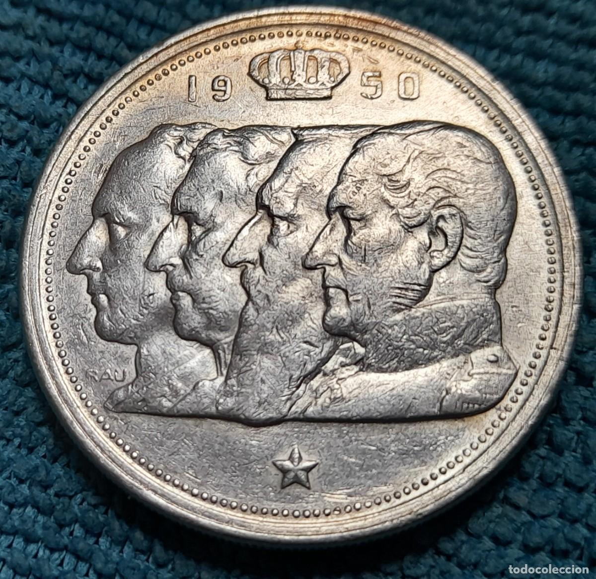 Monedas antiguas de Europa: Belgica, 100 Francs 1950