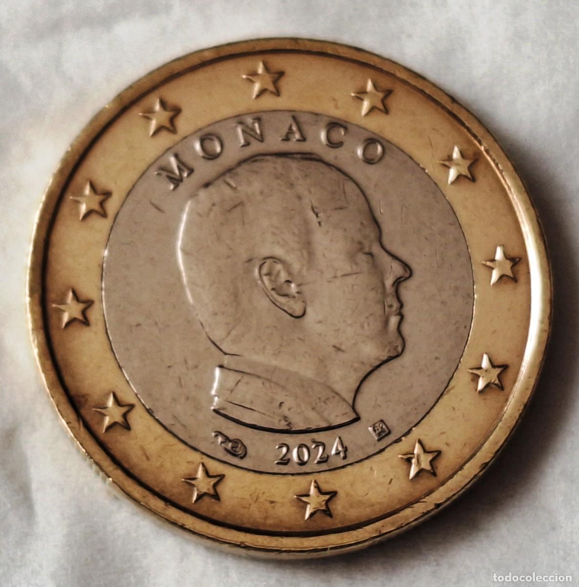 Monedas antiguas de Europa: MONACO - MONEDA DE 1 EURO DEL A&Ntilde;O 2024 - BIEN CONSERVADA