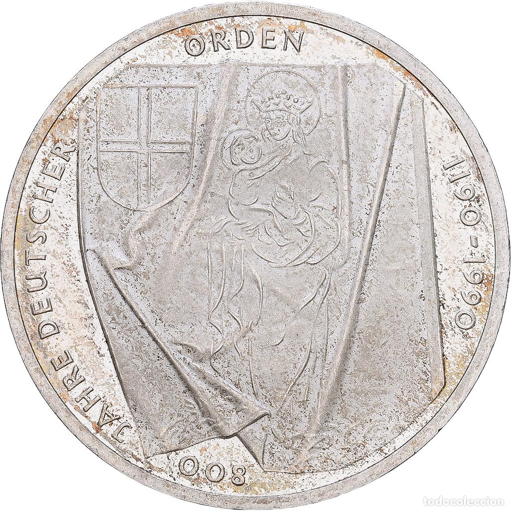 Monedas antiguas de Europa: [#1168060] ALEMANIA - REP&Uacute;BLICA FEDERAL, 10 Mark, 1990, Hamburg, Plata, EBC, KM:176